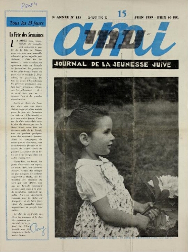 Ami : Mensuel pour la Jeunesse. Vol.09 N°133 (15 juin 1959)
